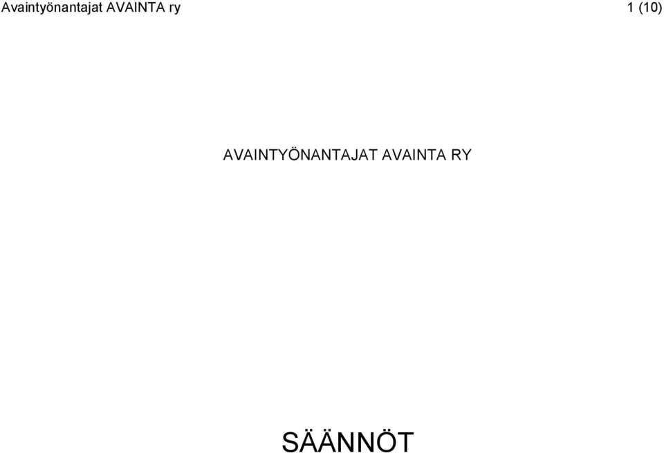 AVAINTYÖNANTAJAT