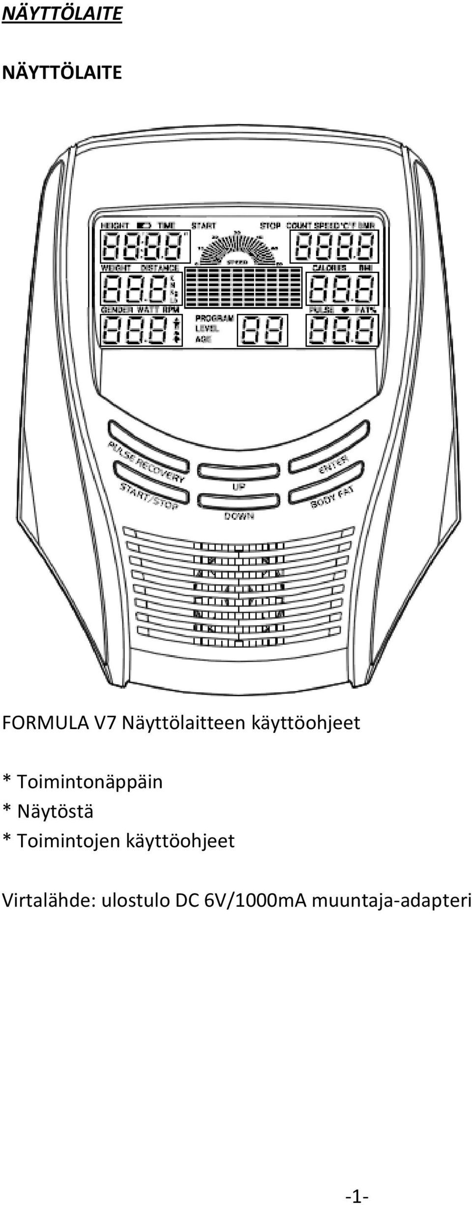 Toimintonäppäin * Näytöstä * Toimintojen