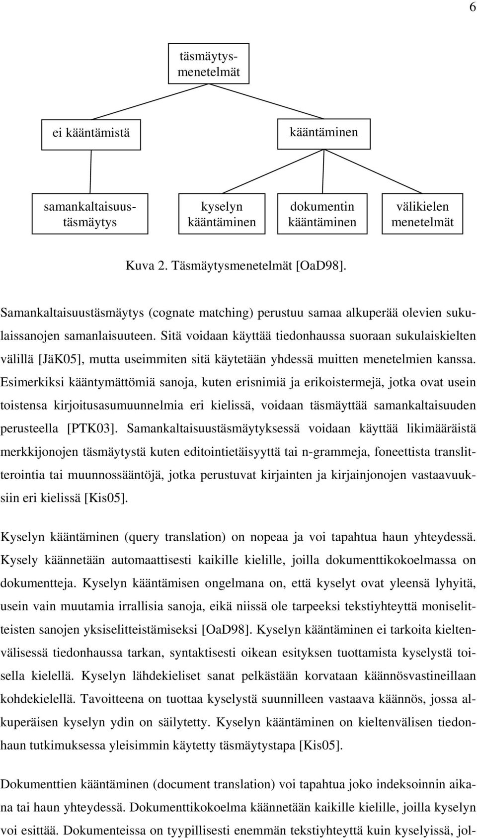 Sitä voidaan käyttää tiedonhaussa suoraan sukulaiskielten välillä [JäK05], mutta useimmiten sitä käytetään yhdessä muitten menetelmien kanssa.