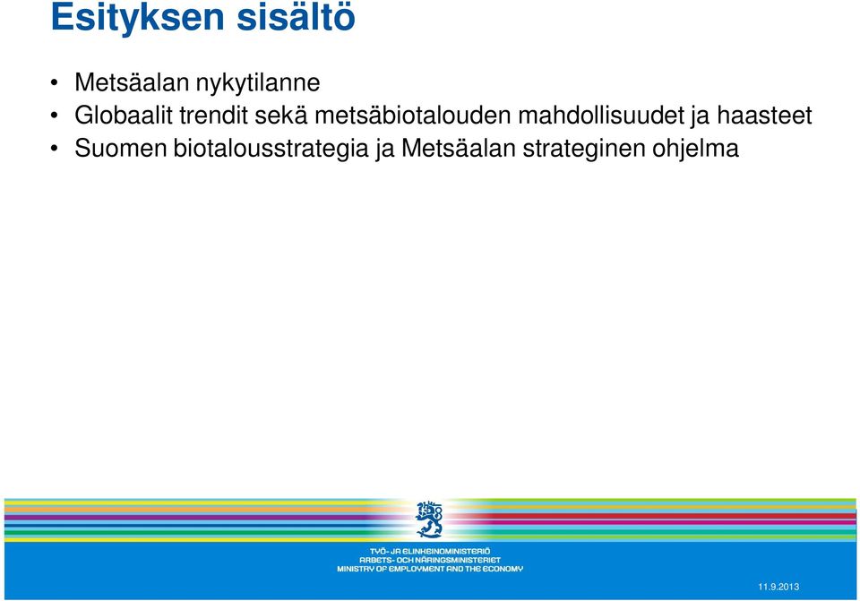 mahdollisuudet ja haasteet Suomen