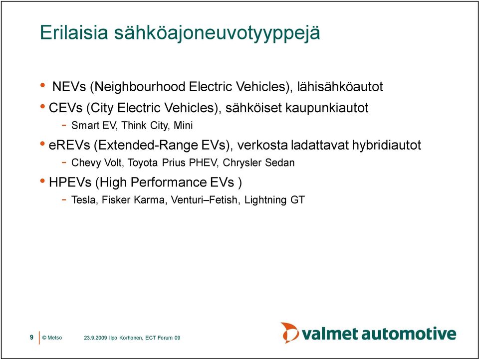 (Extended Range EVs), verkosta ladattavat hybridiautot Chevy Volt, Toyota Prius PHEV,