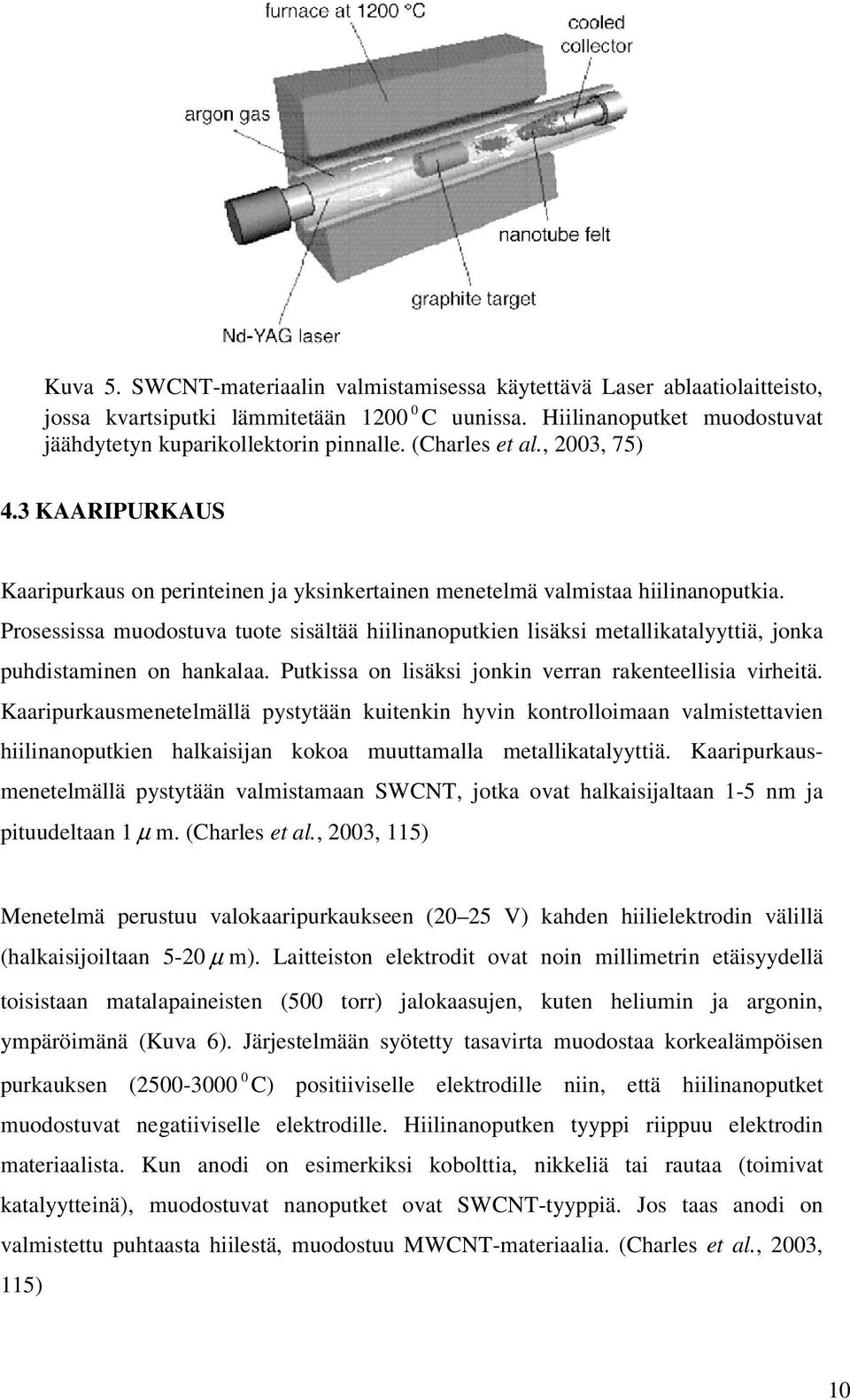 Prosessissa muodostuva tuote sisältää hiilinanoputkien lisäksi metallikatalyyttiä, jonka puhdistaminen on hankalaa. Putkissa on lisäksi jonkin verran rakenteellisia virheitä.