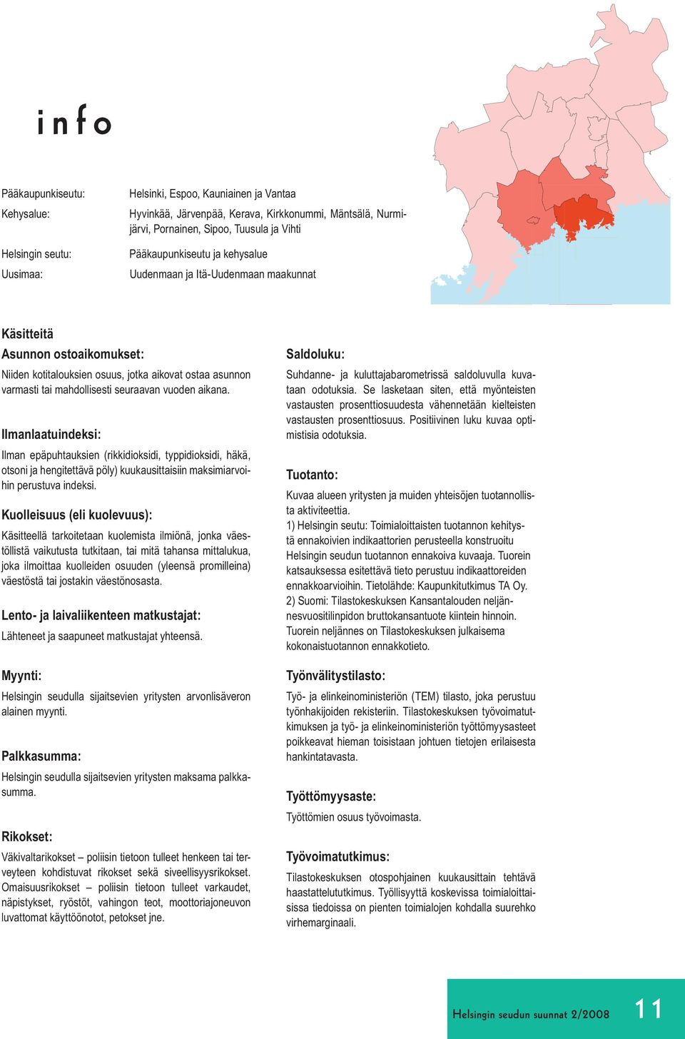 vuoden aikana. Ilmanlaatuindeksi: Ilman epäpuhtauksien (rikkidioksidi, typpidioksidi, häkä, otsoni ja hengitettävä pöly) kuukausittaisiin maksimiarvoihin perustuva indeksi.