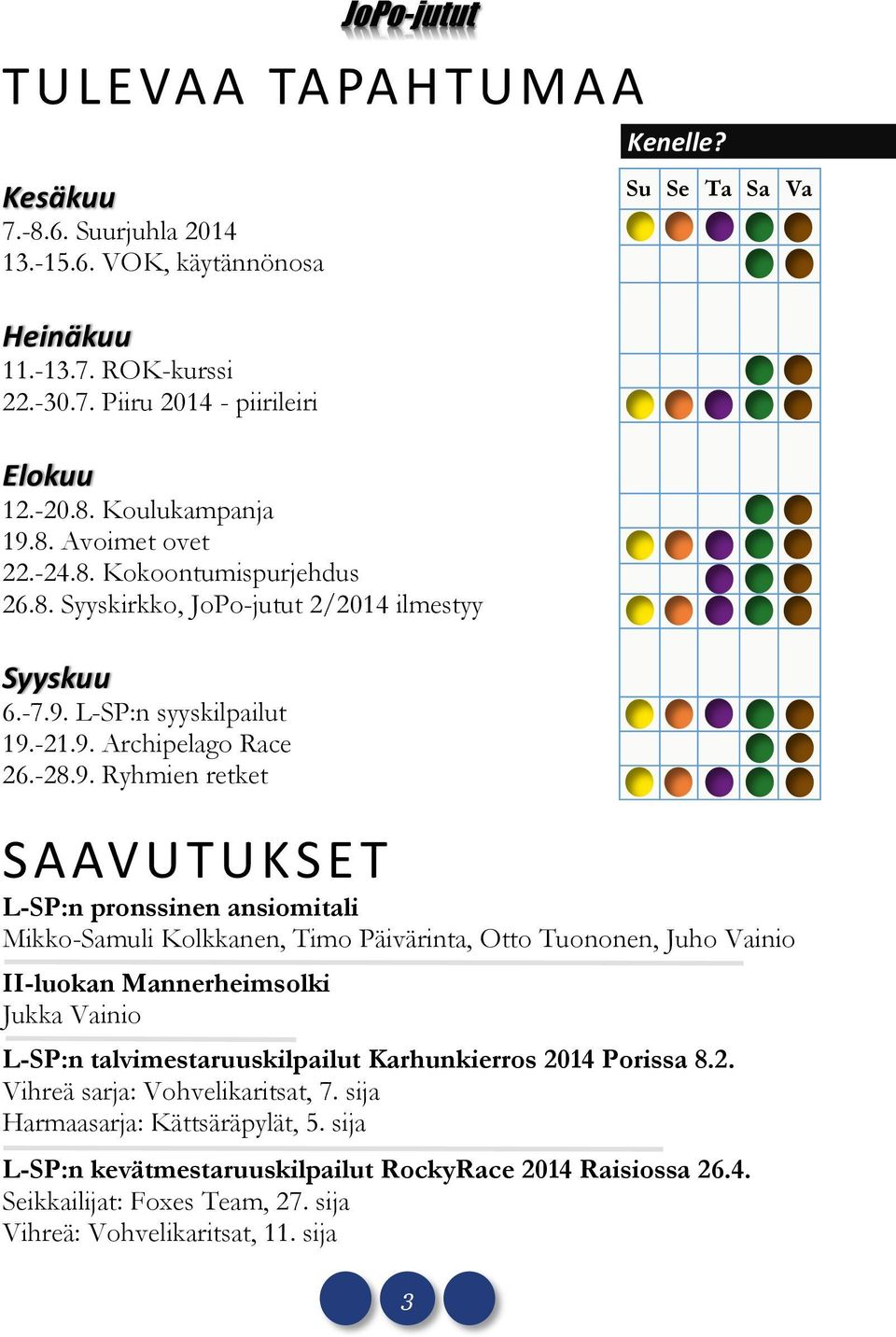 L-SP:n syyskilpailut 19.