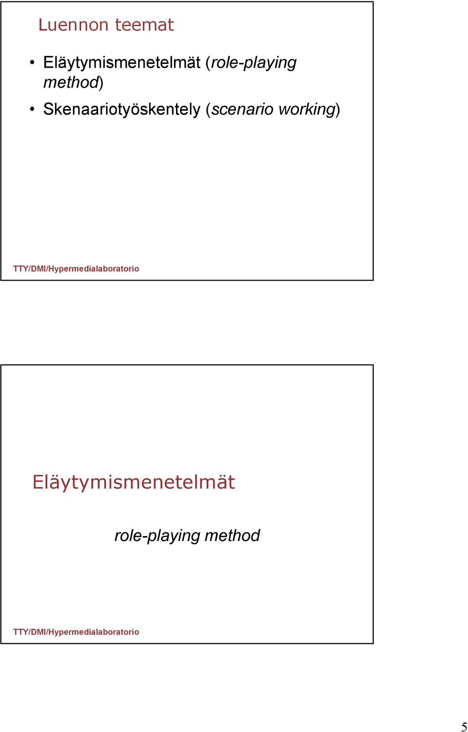 Skenaariotyöskentely (scenario
