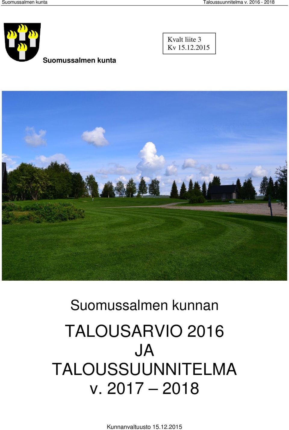 2015 Suomussalmen kunnan