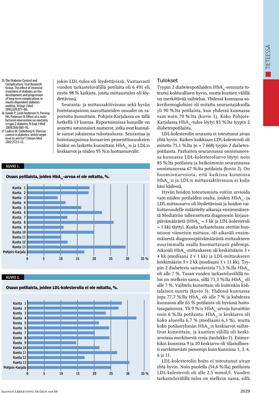 16 Gaede P, Lund-Andersen H, Parving HH, Pedersen O. Effect of a multifactorial intervention on mortality in type 2 diabetes. N Engl J Med 2008;358:580 91. 17 Laakso M, Cederberg H.