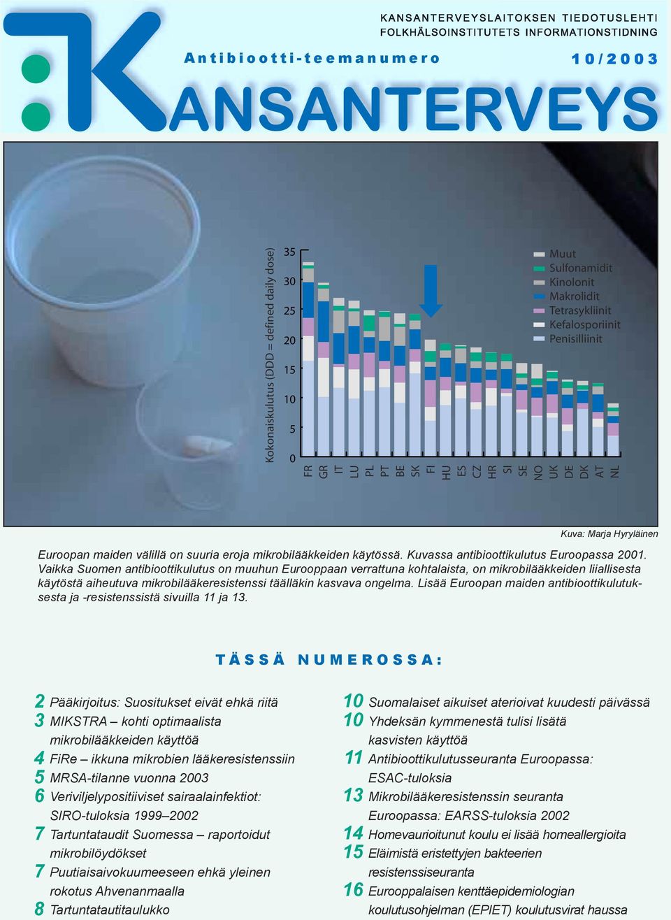 Vaikka Suomen antibioottikulutus on muuhun Eurooppaan verrattuna kohtalaista, on mikrobilääkkeiden liiallisesta käytöstä aiheutuva mikrobilääkeresistenssi täälläkin kasvava ongelma.