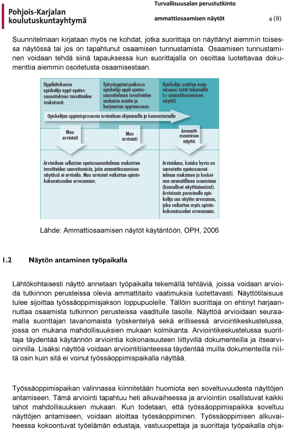2 Näytön antaminen työpaikalla Lähtökohtaisesti näyttö annetaan työpaikalla tekemällä tehtäviä, joissa voidaan arvioida tutkinnon perusteissa olevia ammattitaito vaatimuksia luotettavasti.