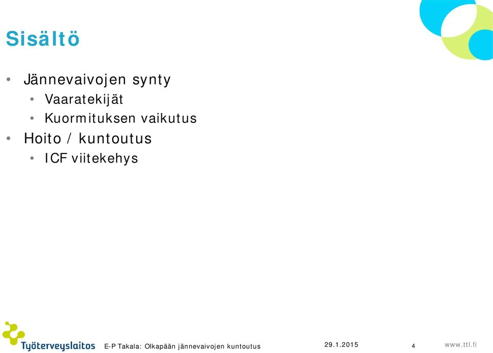 Hoito / kuntoutus ICF viitekehys 29.1.