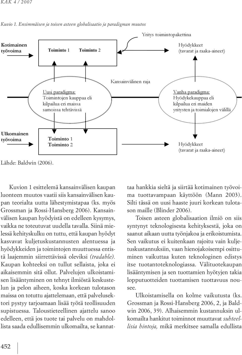 kansainvälisen kaupan hyödyistä on edelleen kysymys, vaikka ne toteutuvat uudella tavalla.