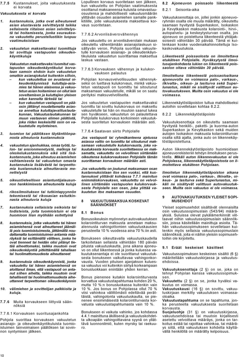 vaatimuksistaan 2.