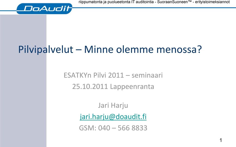 2011 Lappeenranta Jari Harju jari.