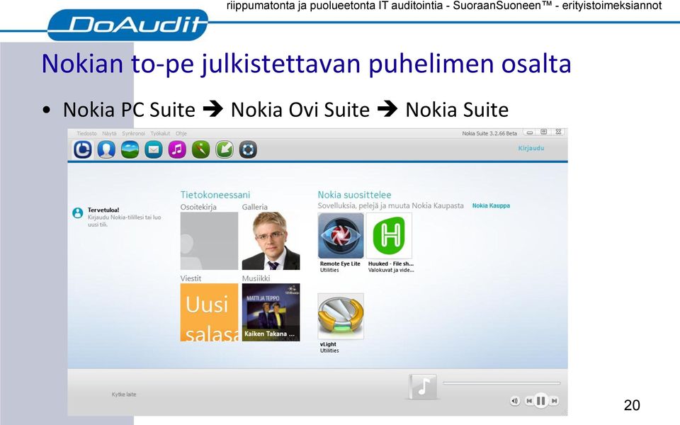 puhelimen osalta Nokia