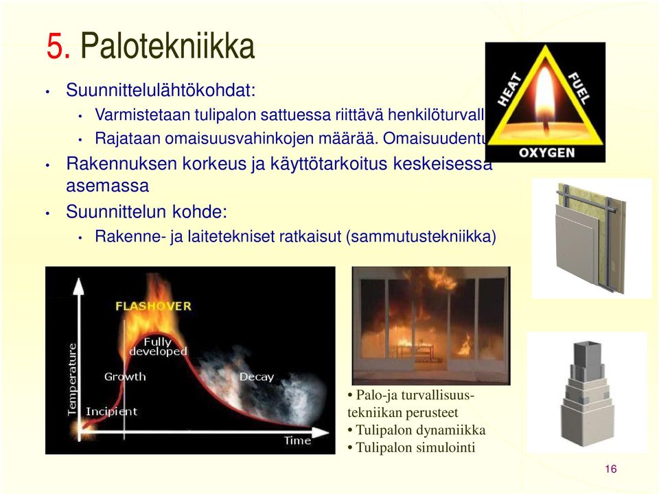 Rakennuksen korkeus ja käyttötarkoitus keskeisessä asemassa Suunnittelun kohde: Rakenne- ja