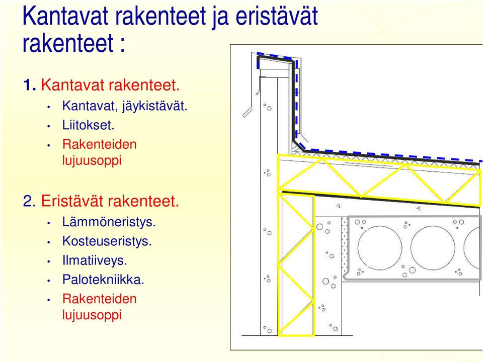 Rakenteiden lujuusoppi 2. Eristävät rakenteet.