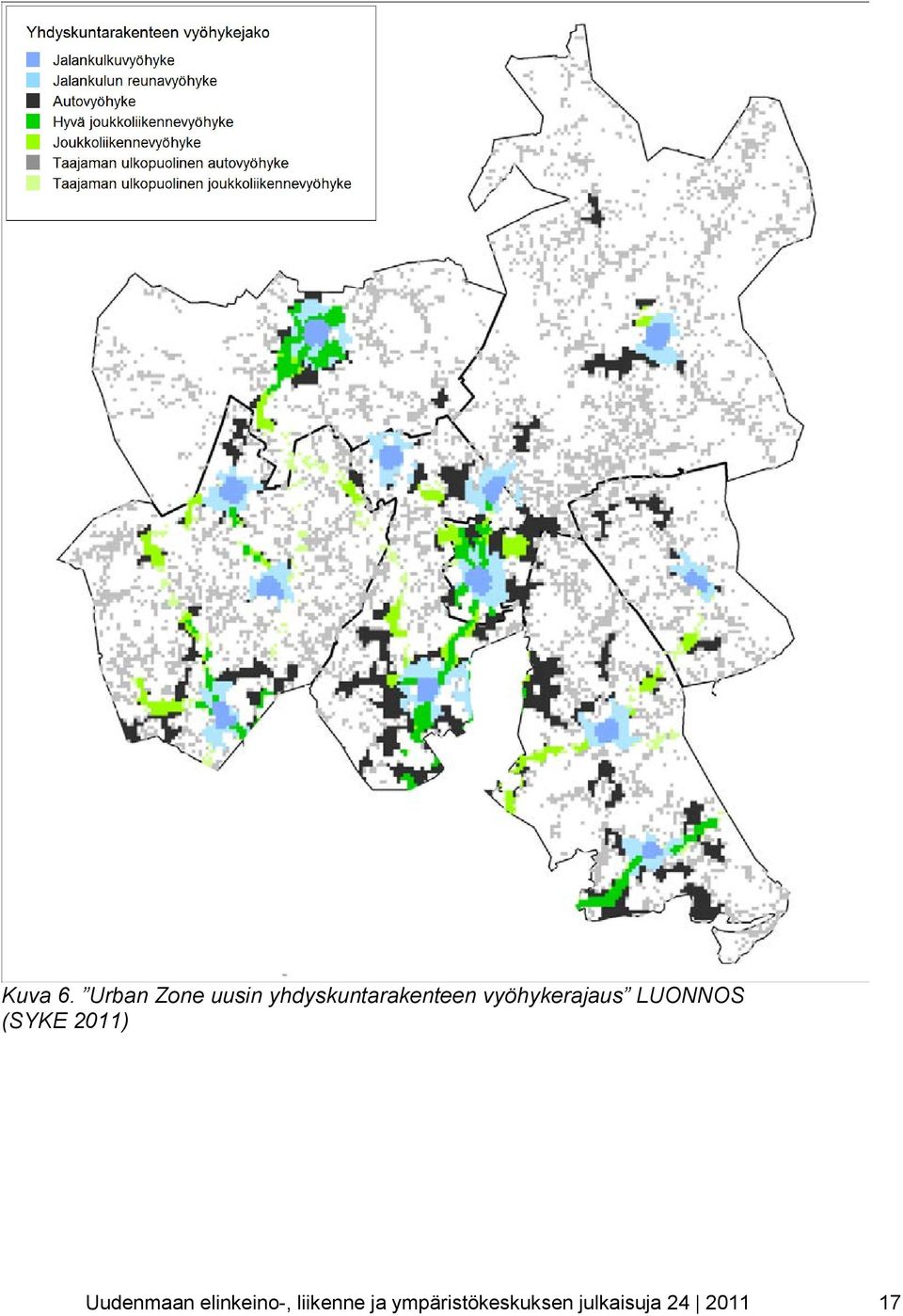 vyöhykerajaus LUONNOS (SYKE 2011)