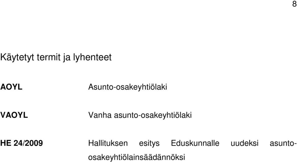 asunto-osakeyhtiölaki HE 24/2009