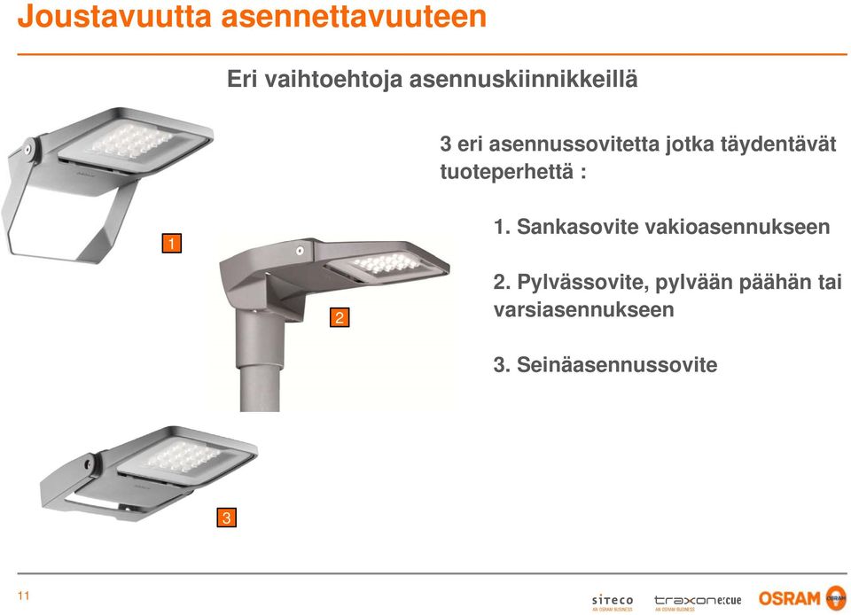 täydentävät tuoteperhettä : 1 1.