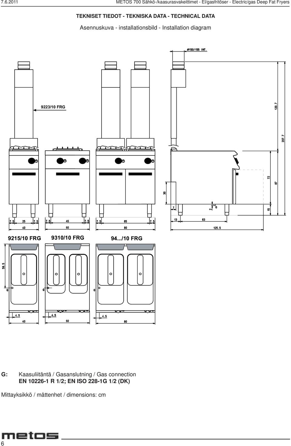 diagram 9223/10 FRG 45 60 9215/10 FRG 9310/10 FRG 94.