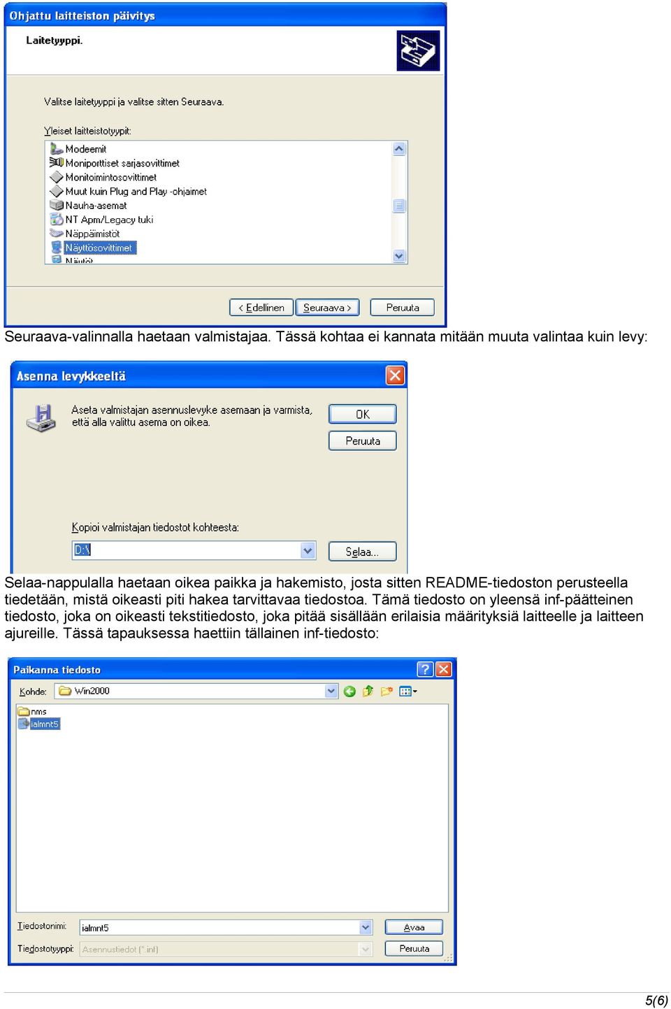 sitten README-tiedoston perusteella tiedetään, mistä oikeasti piti hakea tarvittavaa tiedostoa.