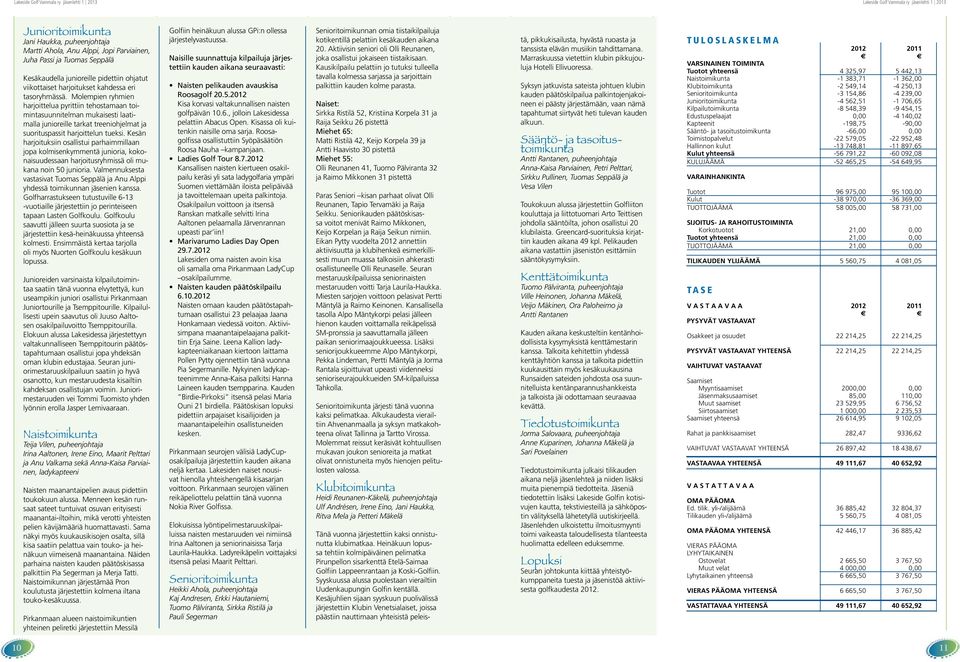 Kesän harjoituksiin osallistui parhaimmillaan jopa kolmisenkymmentä junioria, kokonaisuudessaan harjoitusryhmissä oli mukana noin 50 junioria.