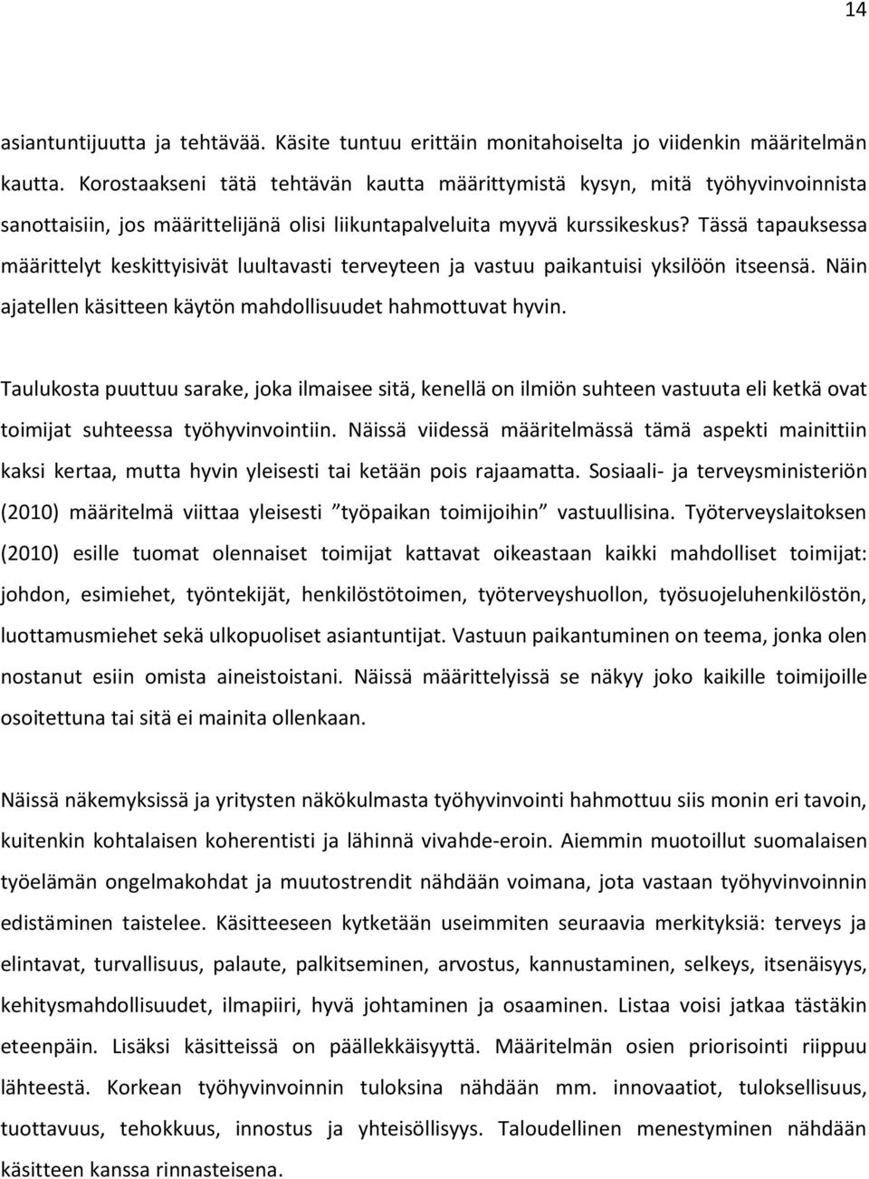 Tässä tapauksessa määrittelyt keskittyisivät luultavasti terveyteen ja vastuu paikantuisi yksilöön itseensä. Näin ajatellen käsitteen käytön mahdollisuudet hahmottuvat hyvin.