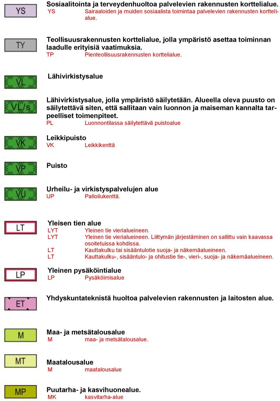 Lähivirkistysalue Lähivirkistysalue, jolla ympäristö säilytetään. Alueella oleva puusto on säilytettävä siten, että sallitaan vain luonnon ja maiseman kannalta tarpeelliset toimenpiteet.