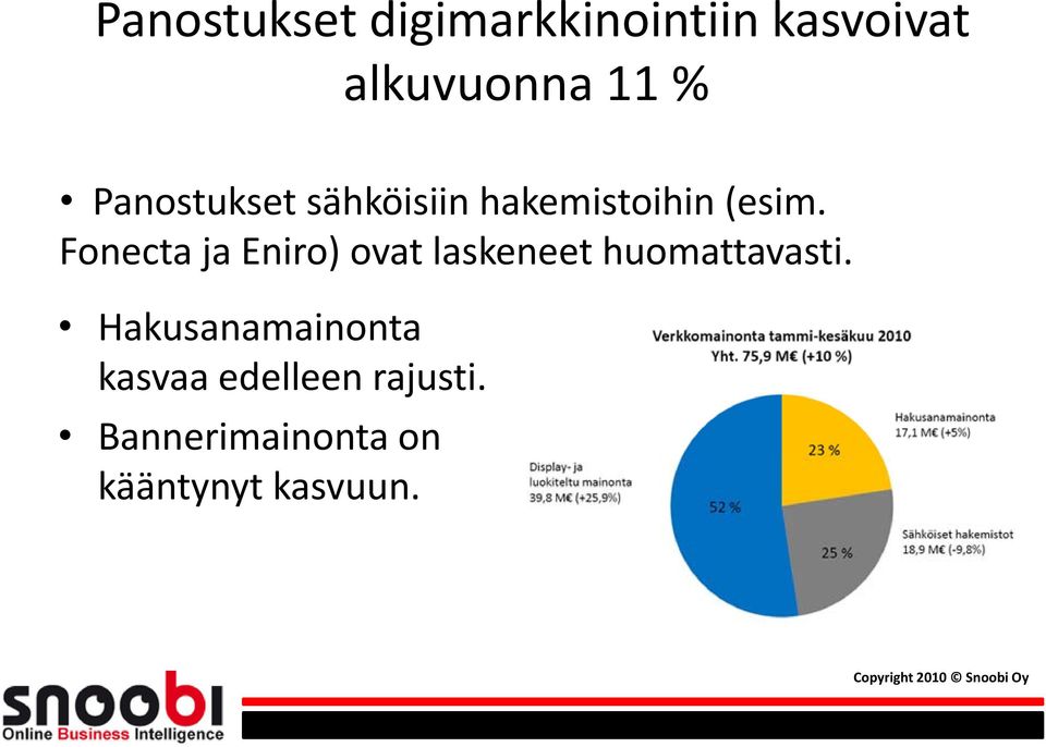 Fonecta ja Eniro) ovat laskeneet huomattavasti.