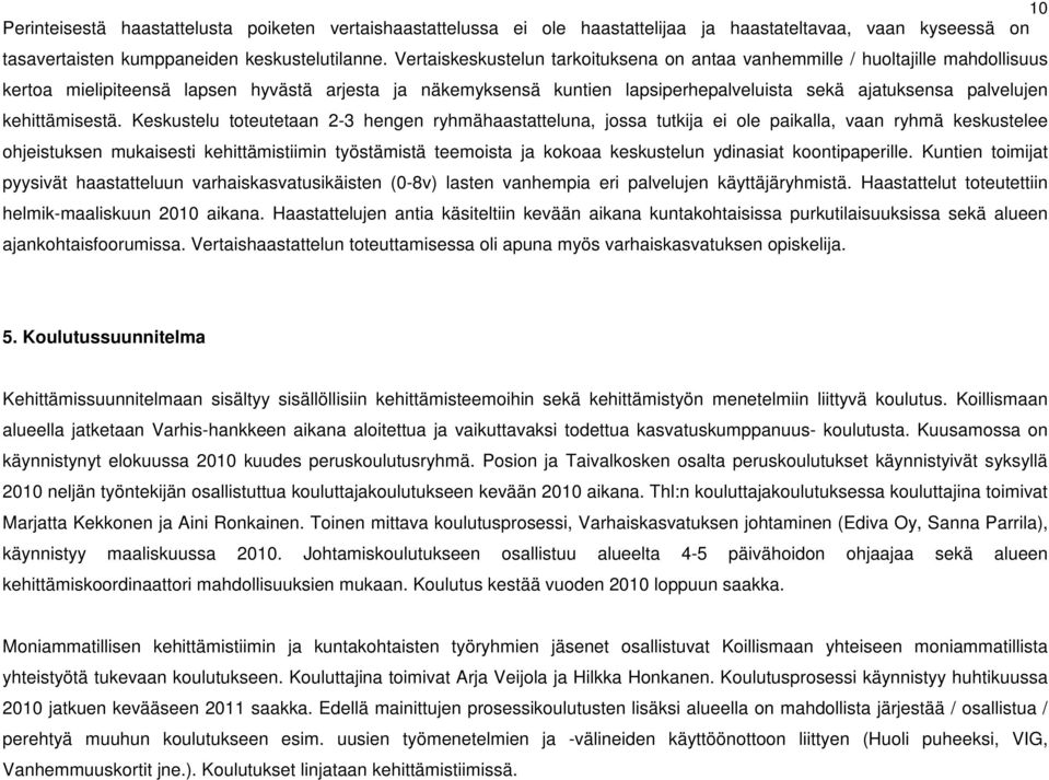 kehittämisestä.