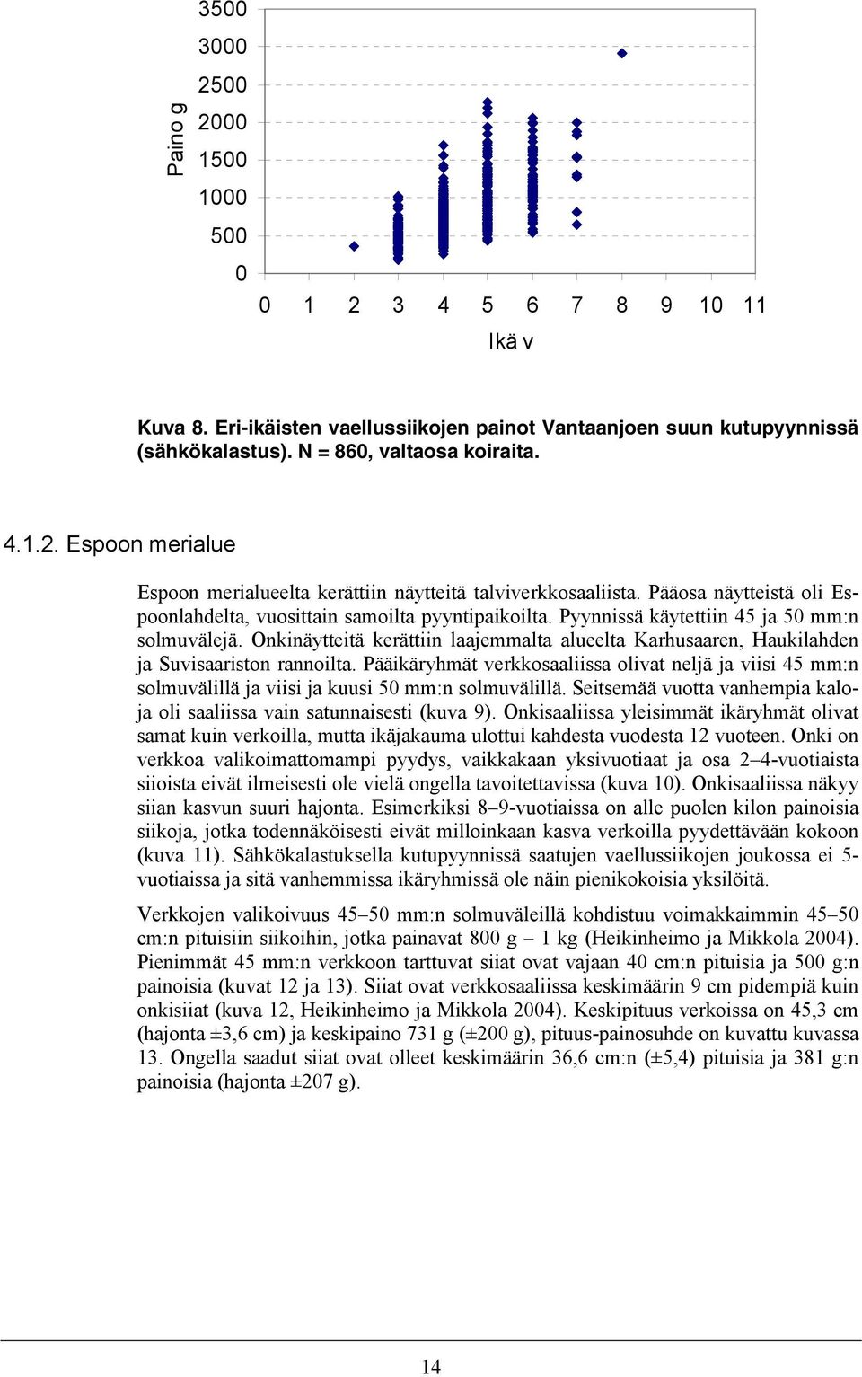 Onkinäytteitä kerättiin laajemmalta alueelta Karhusaaren, Haukilahden ja Suvisaariston rannoilta.