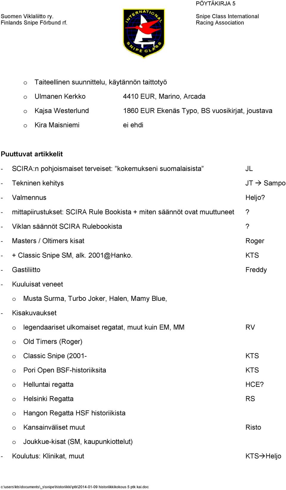 Maisniemi ei ehdi Puuttuvat artikkelit - SCIRA:n phjismaiset terveiset: kkemukseni sumalaisista JL - Tekninen kehitys JT Samp - Valmennus Helj?