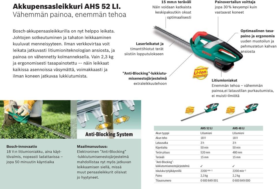 on nyt helppo leikata. Johtojen sotkeutuminen ja tahaton leikkaaminen kuuluvat menneisyyteen.