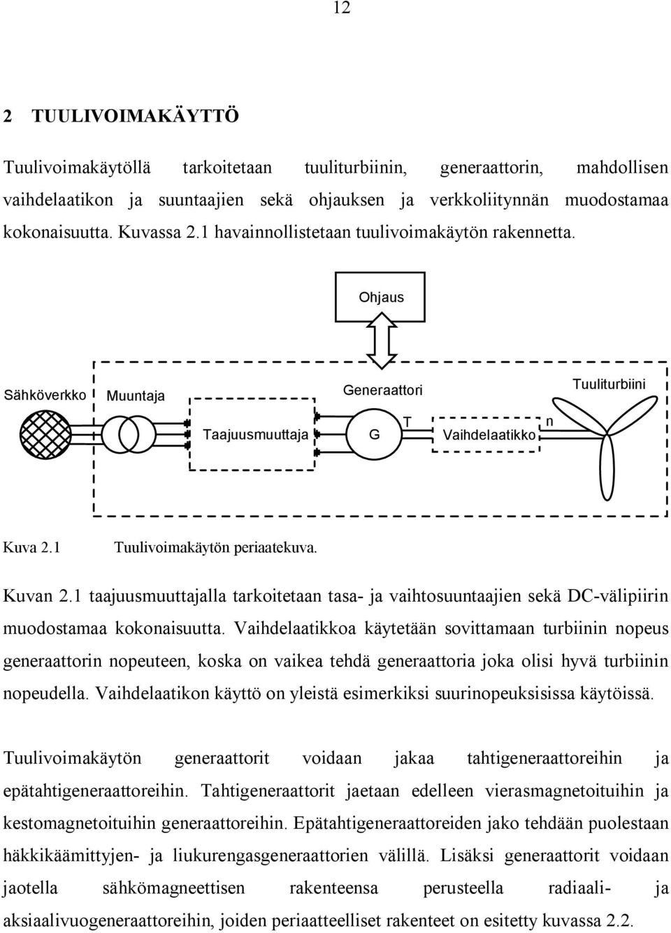 1 taajuusmuuttajalla tarkoitetaan tasa- ja vaihtosuuntaajien sekä DC-välipiirin muodostamaa kokonaisuutta.