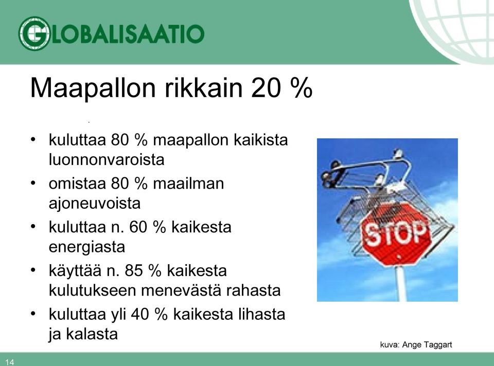 60 % kaikesta energiasta käyttää n.