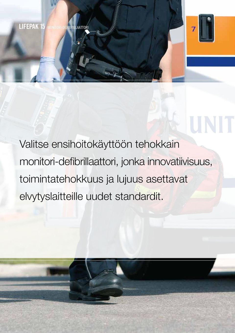 monitori-defibrillaattori, jonka innovatiivisuus,