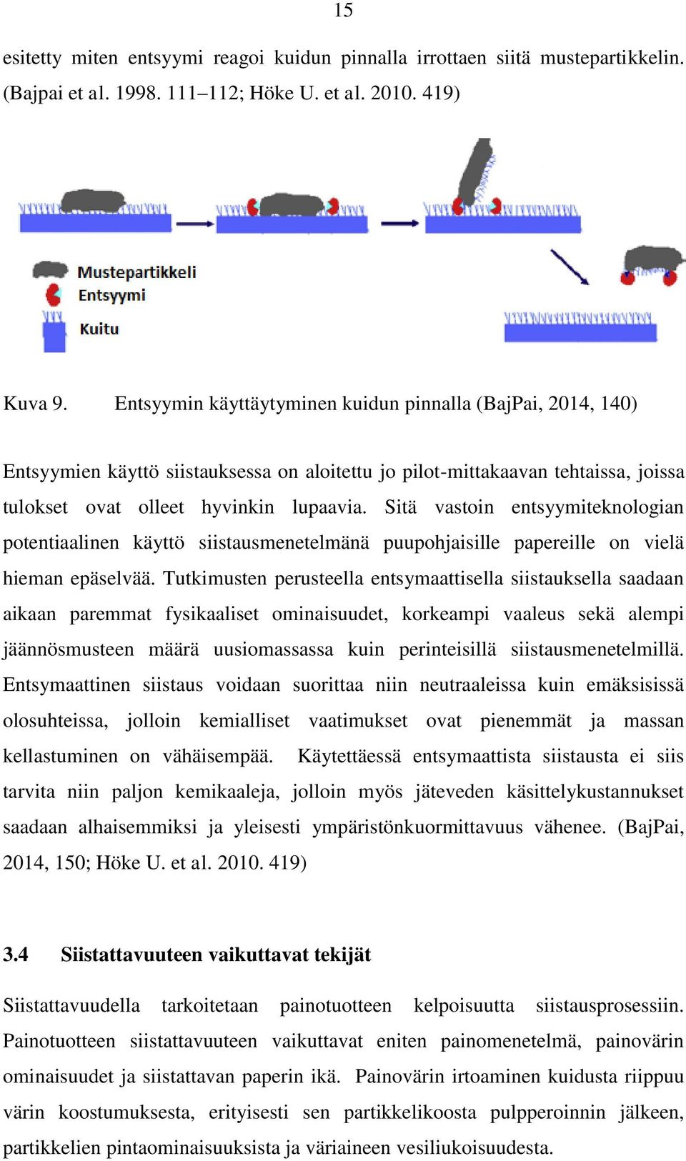 Sitä vastoin entsyymiteknologian potentiaalinen käyttö siistausmenetelmänä puupohjaisille papereille on vielä hieman epäselvää.