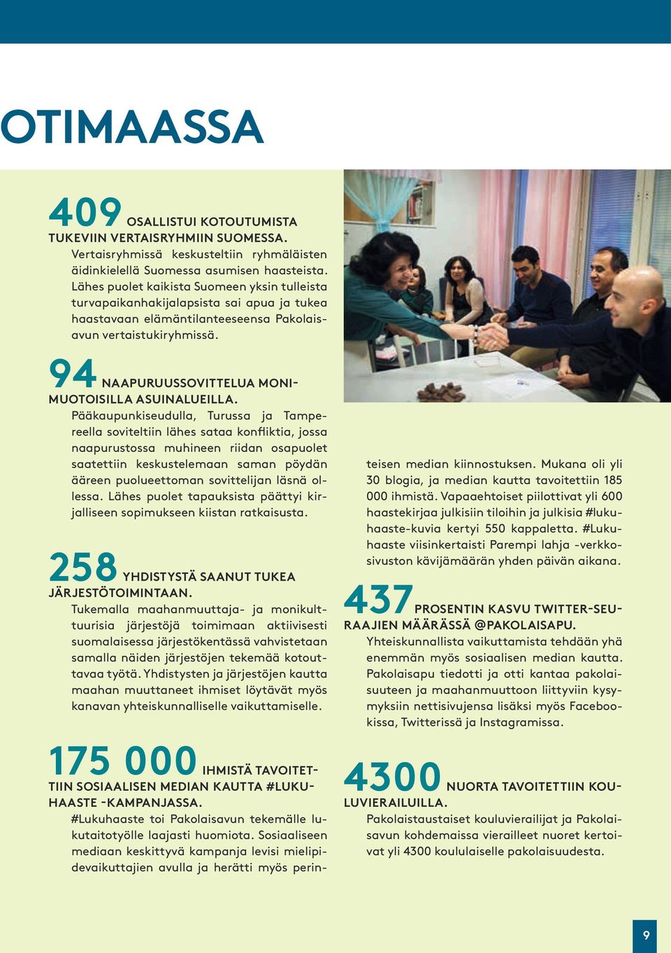 94 NAAPURUUSSOVITTELUA MONI- MUOTOISILLA ASUINALUEILLA.