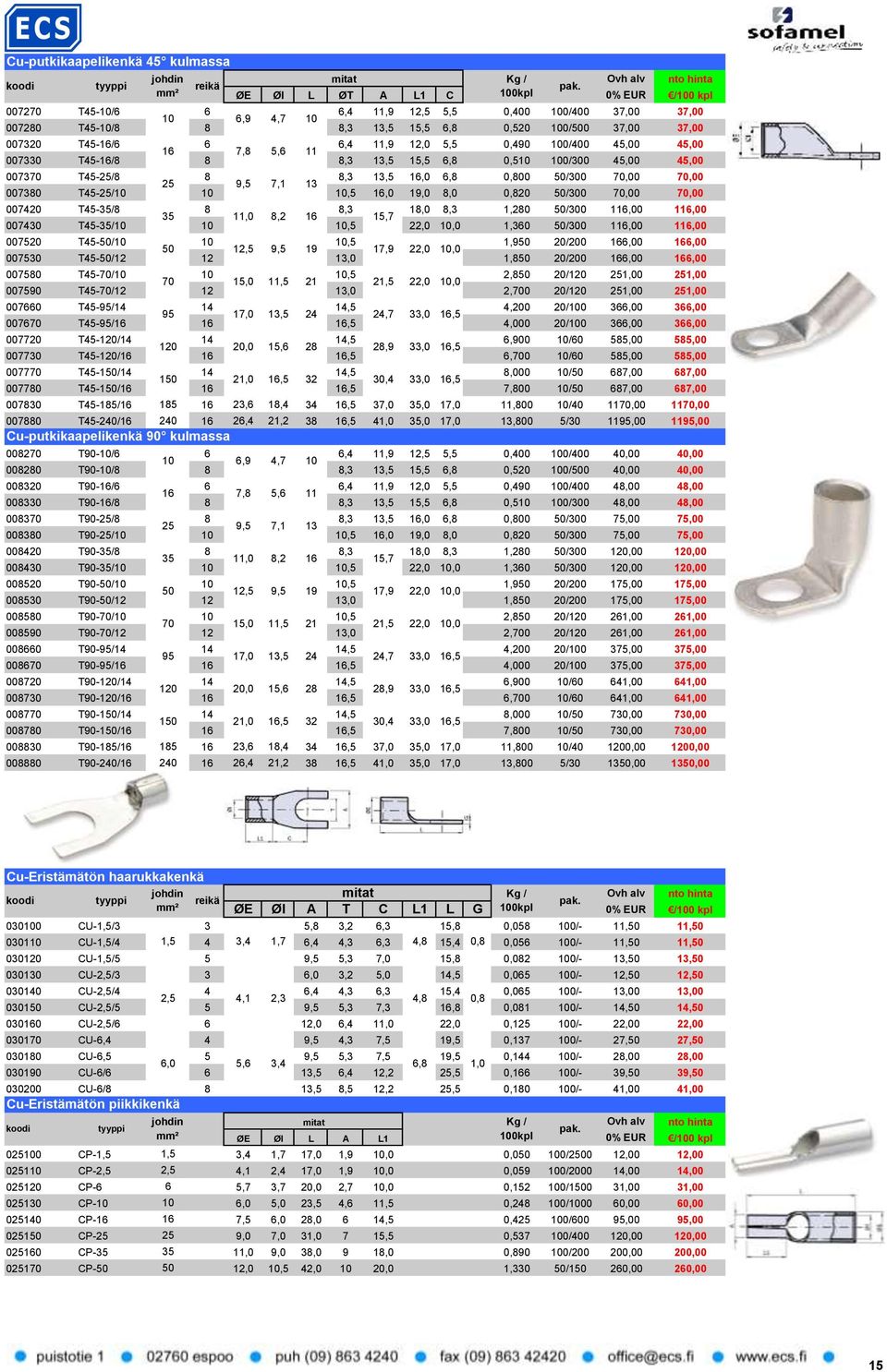 007370 T45-25/8 25 8 9,5 7,1 13 8,3 13,5 16,0 6,8 0,800 50/300 70,00 70,00 007380 T45-25/10 10 10,5 16,0 19,0 8,0 0,820 50/300 70,00 70,00 007420 T45-35/8 35 8 11,0 8,2 16 8,3 15,7 18,0 8,3 1,280