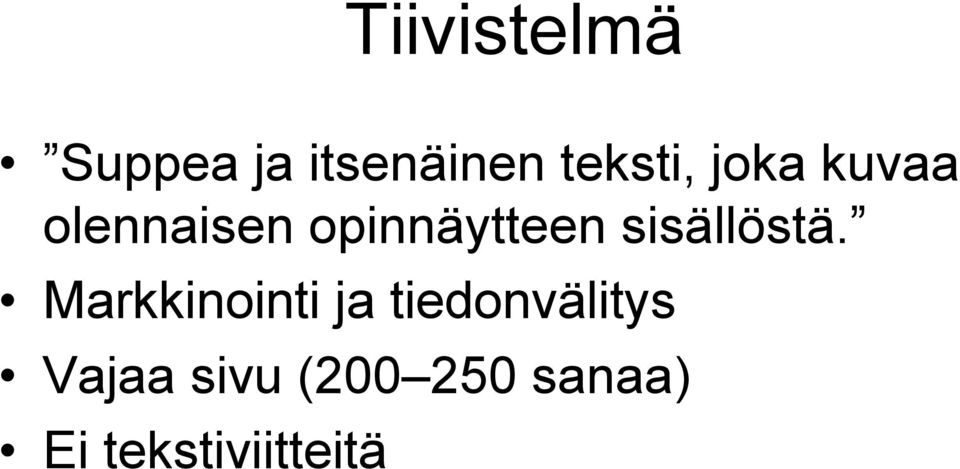 sisällöstä.