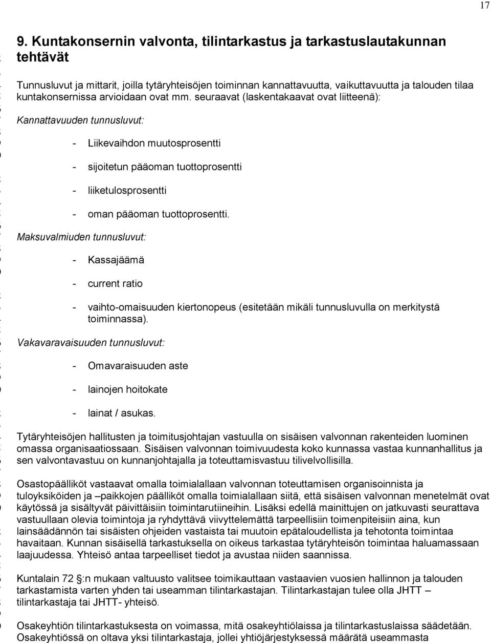 seuraavat (laskentakaavat ovat liitteenä): Kannattavuuden tunnusluvut: - Liikevaihdon muutosprosentti - sijoitetun pääoman tuottoprosentti - liiketulosprosentti - oman pääoman tuottoprosentti.