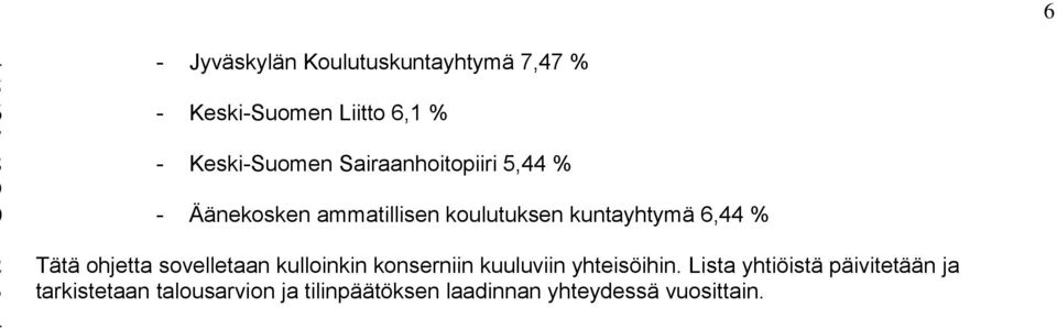 Tätä ohjetta sovelletaan kulloinkin konserniin kuuluviin yhteisöihin.