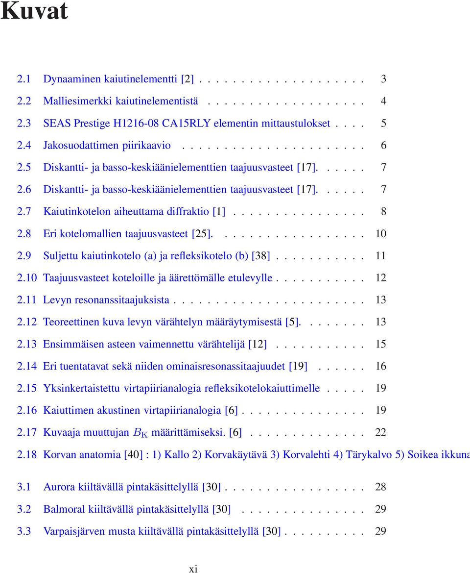 5 Diskantti- ja basso-keskiäänielementtien taajuusvasteet [17]...... 7 2.6 Diskantti- ja basso-keskiäänielementtien taajuusvasteet [17]...... 7 2.7 Kaiutinkotelon aiheuttama diffraktio [1]................ 8 2.