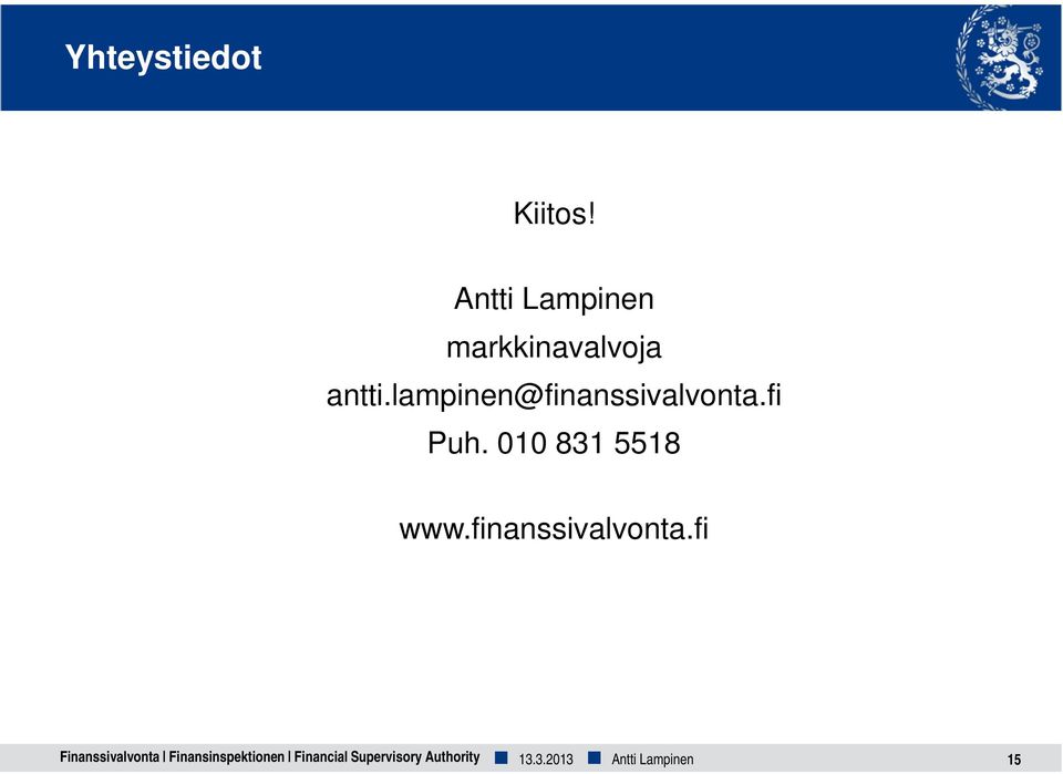lampinen@finanssivalvonta.fi Puh.