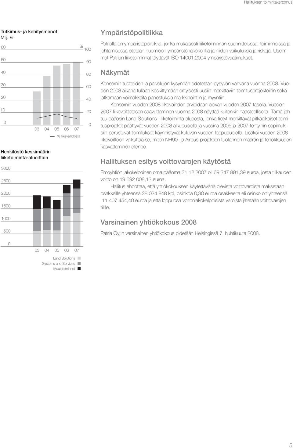 ympäristöpolitiikka, jonka mukaisesti liiketoiminnan suunnittelussa, toiminnoissa ja johtamisessa otetaan huomioon ympäristönäkökohtia ja niiden vaikutuksia ja riskejä.