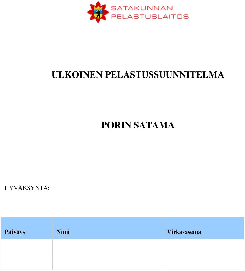 PORIN SATAMA