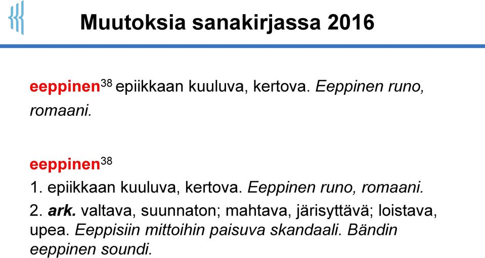 Eeppinen runo, romaani. 2. ark.