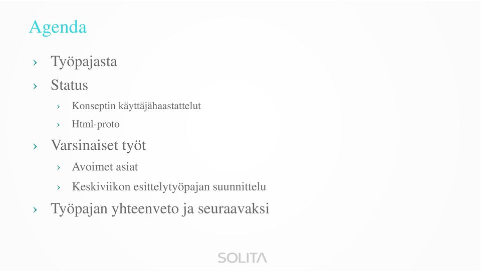 työt Avoimet asiat Keskiviikon
