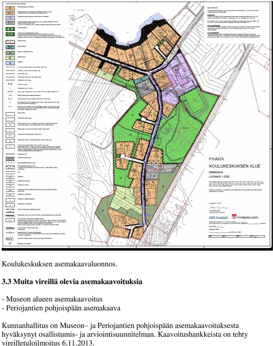 Periojantien pohjoispään asemakaava Kunnanhallitus on Museon ja Periojantien