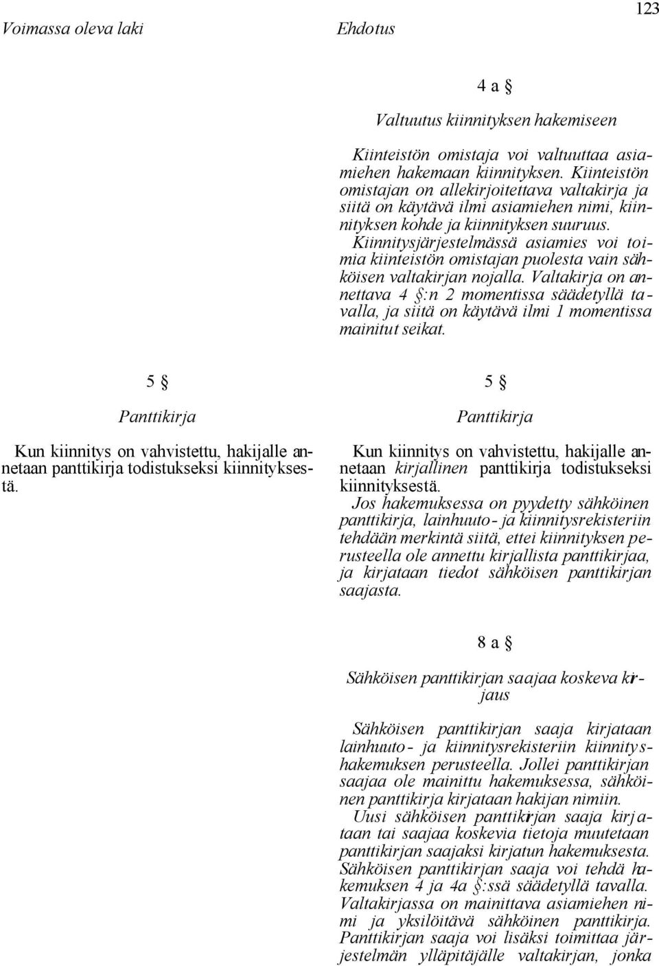 Kiinnitysjärjestelmässä asiamies voi toimia kiinteistön omistajan puolesta vain sähköisen valtakirjan nojalla.